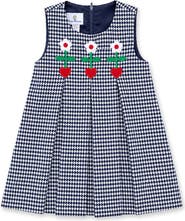 Florence Eiseman Houndstooth Jumper with Hearts & Flowers