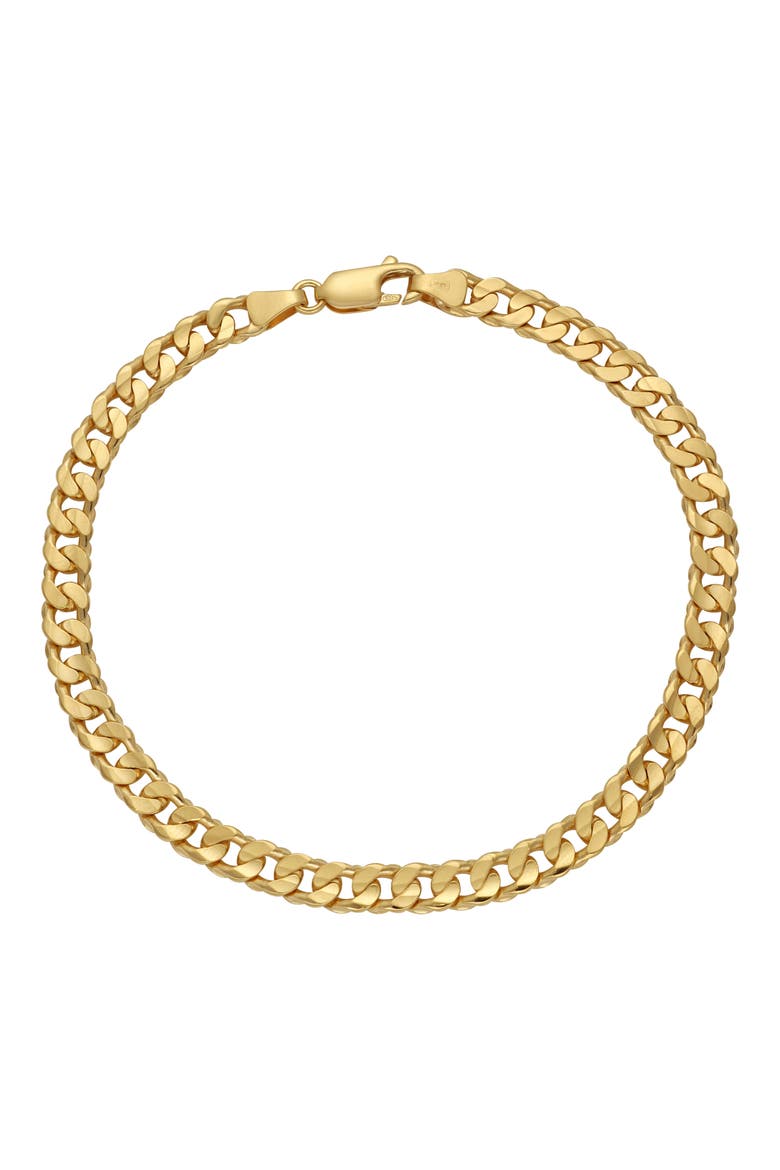 Men's 14k Gold Curb Chain Bracelet (Nordstrom Exclusive), Main, color, 14K YELLOW GOLD