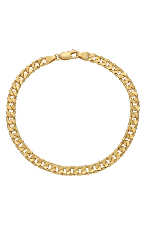Men's 14k Gold Curb Chain Bracelet (Nordstrom Exclusive)