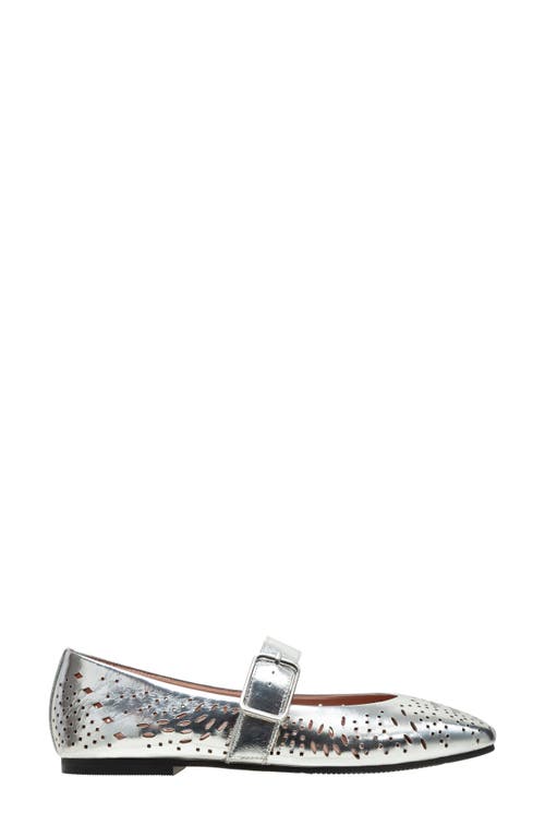 Linea Paolo Miller Mary Jane Flat In Silver