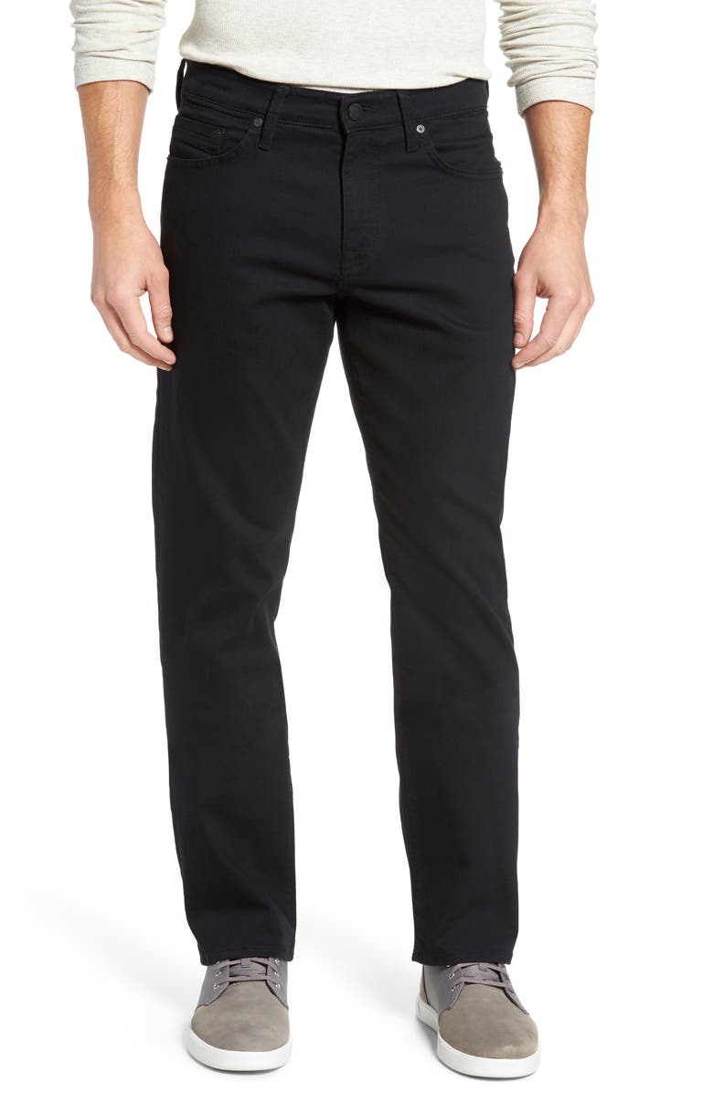 Mavi Jeans Matt Relaxed Straight Fit Jeans, Main, color, Black Williamsburg