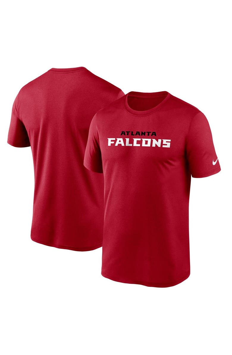 Nike Men's Nike Red Atlanta Falcons Wordmark Legend Performance T-Shirt, Alternate, color, 