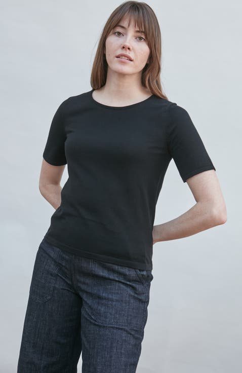 Fern Cotton Crew Neck Knitted T-shirt