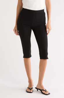 Leith Stretch Crepe Capri Pants