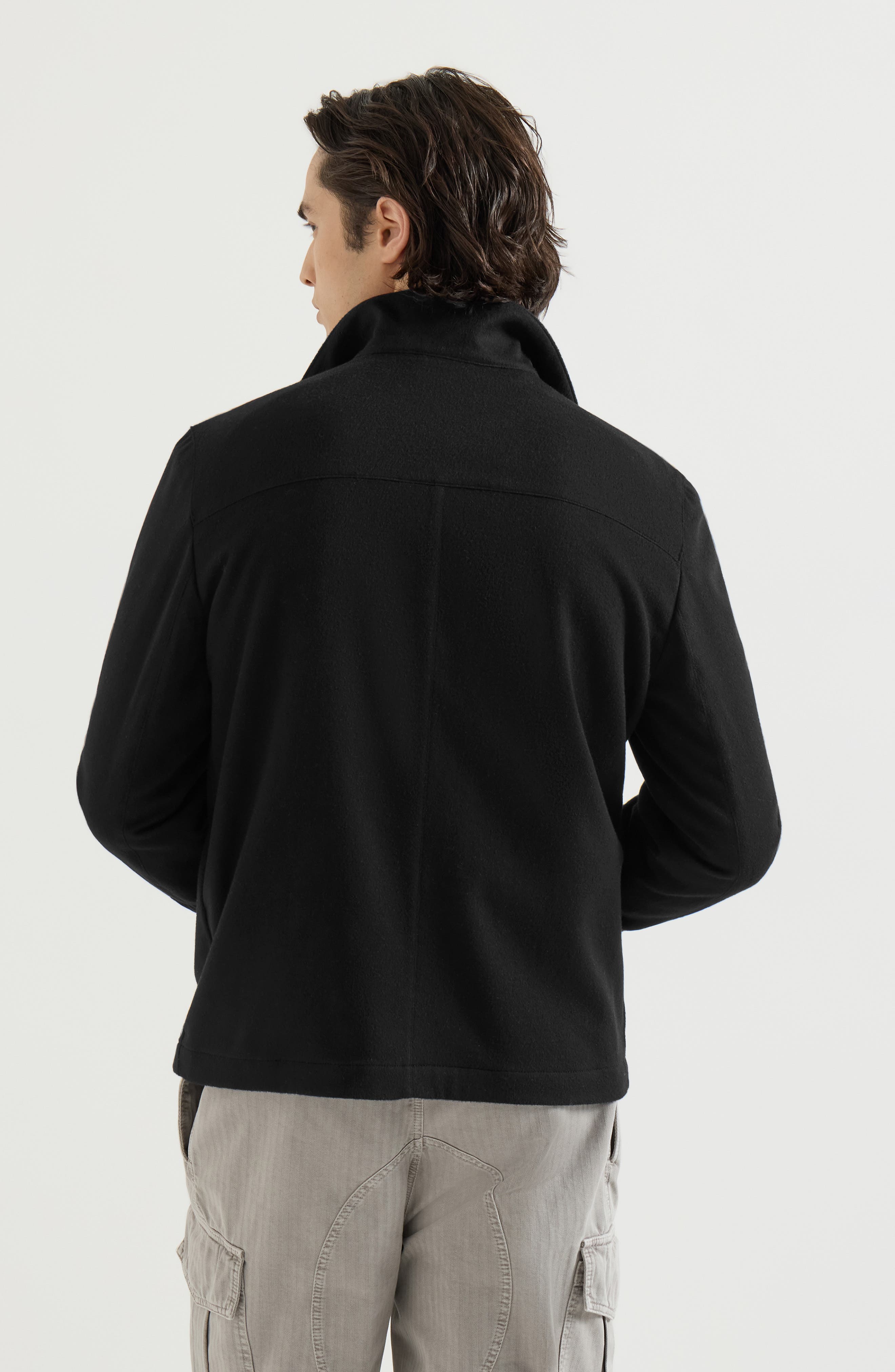 Brunello Cucinelli Lightweight cashmere flannel outerwear jacket — фото 3