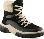 Spring Step Winterlyn Leather Boot with Genuine Shearling Trim