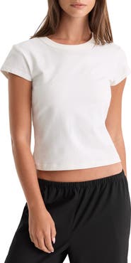 Good American The Cap Sleeve Tee