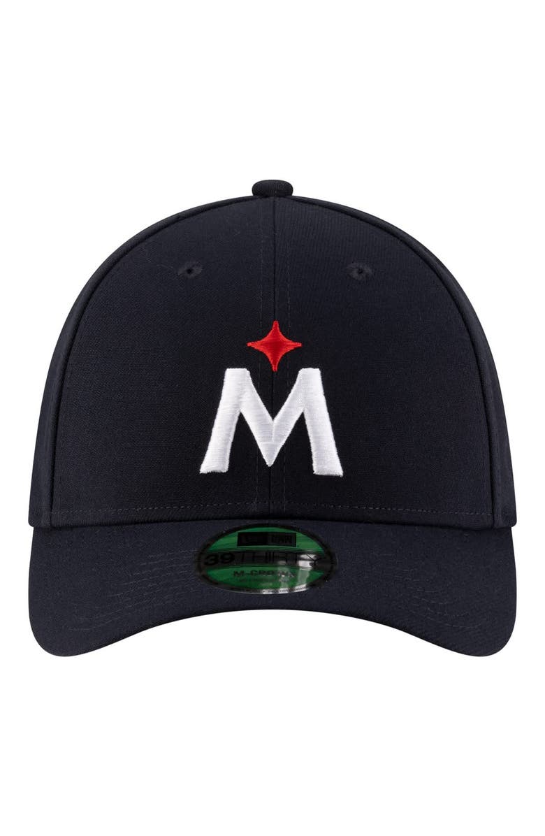 New Era Men's New Era Navy Minnesota Twins Player Replica 39THIRTY M-Crown Flex Hat, Alternate, color, Navy