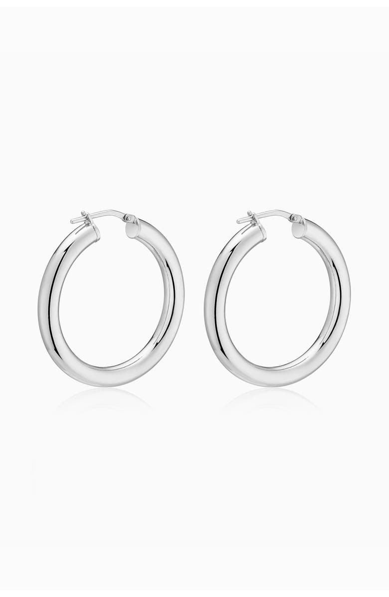Oradina Sterling Silver Everyday Bold Hoops, Alternate, color, 