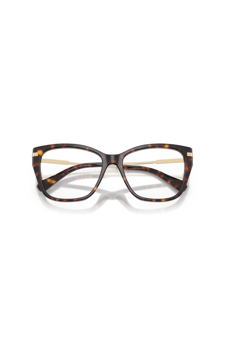 Swarovski 53mm Cat Eye optical glasses, Alternate, color, Tortoise