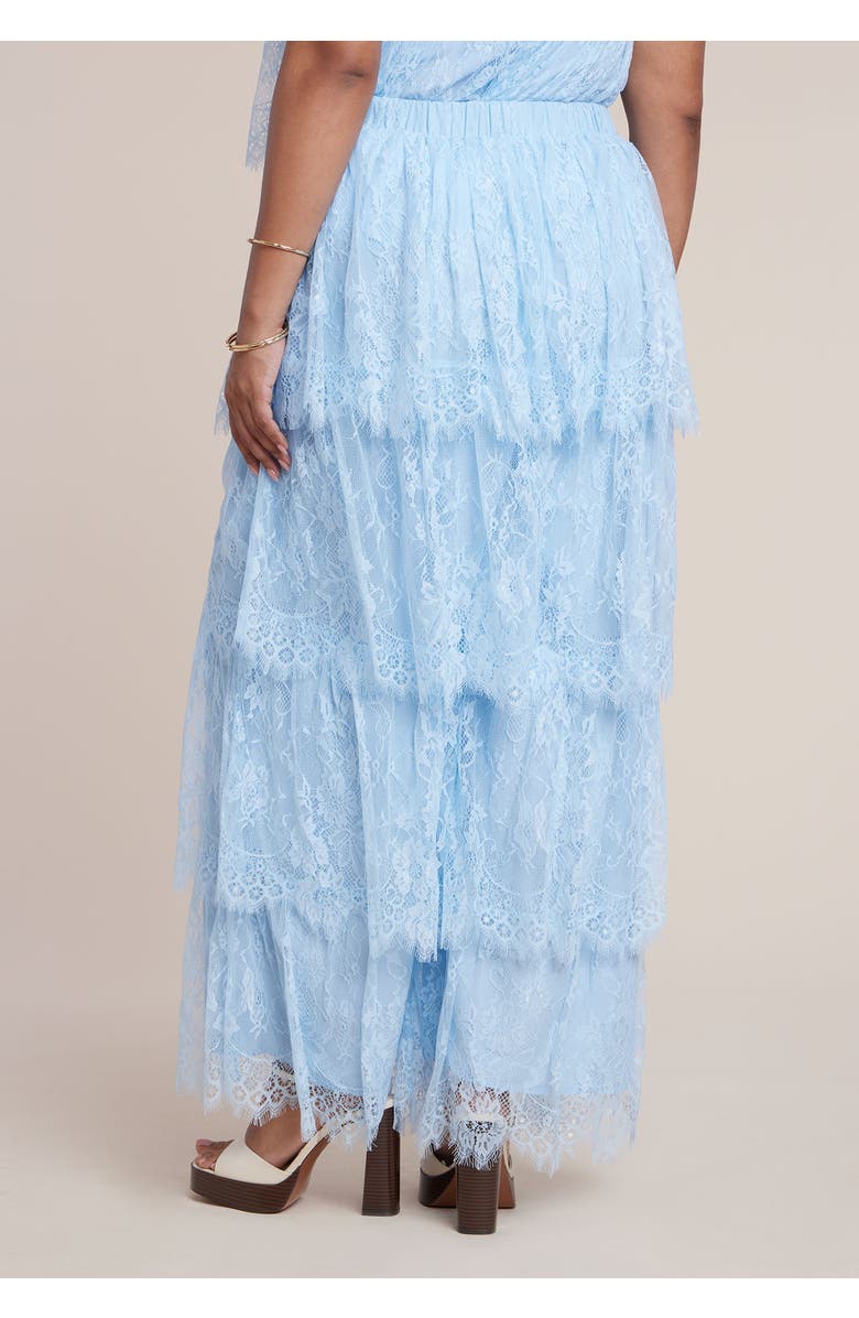 ELOQUII Tiered Lace Pant, Alternate, color, Ice Water