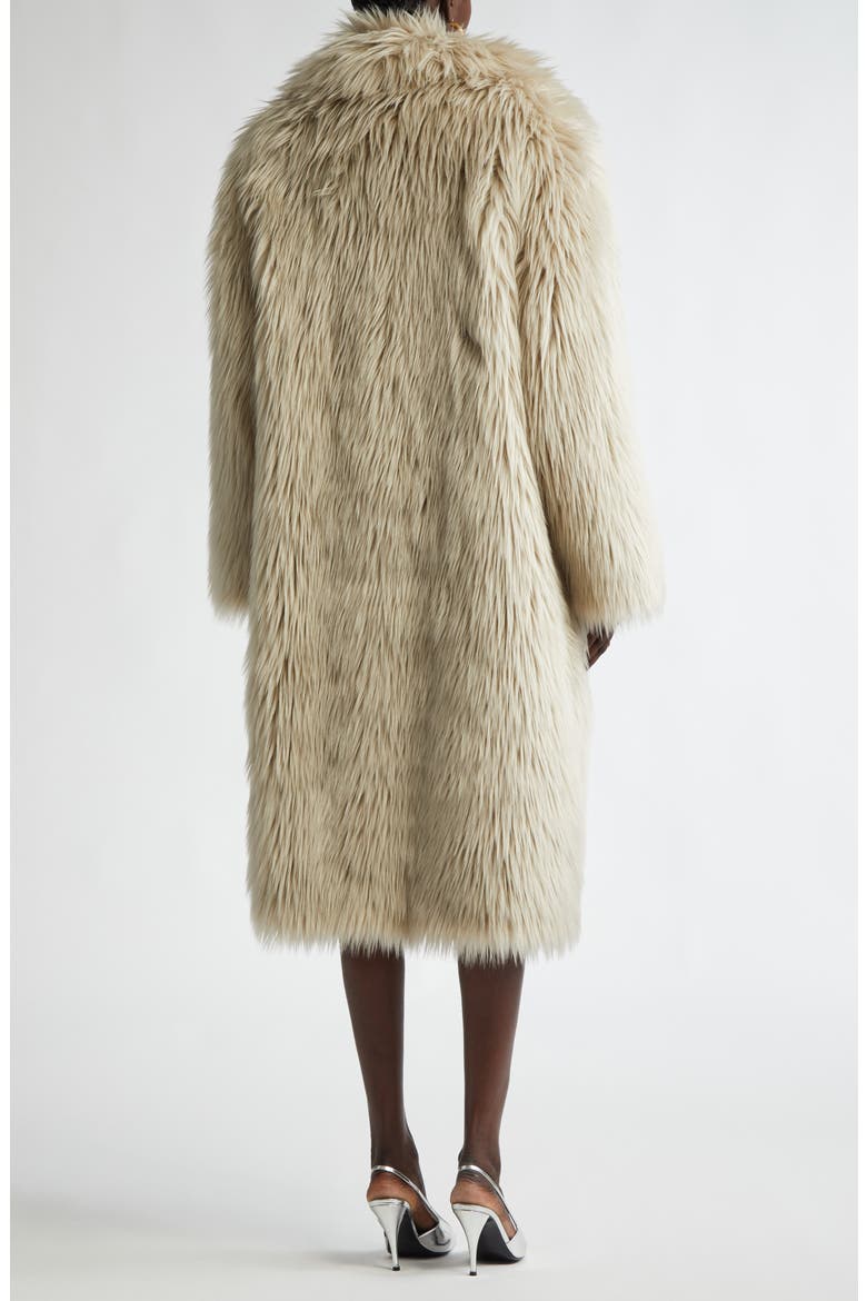 Faux Fur Coat, Alternate, color, MASTIC