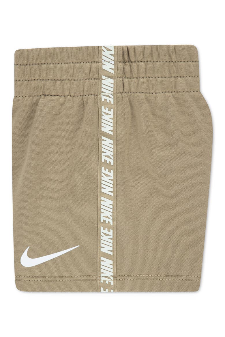 Colorblock Taping Tee & Shorts Set, Alternate, color, PARACHUTE BEIGE