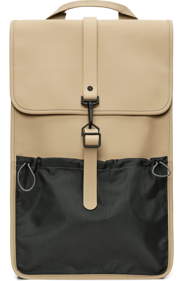 Rains Mix W3 Waterproof Backpack, Main, color, Sand