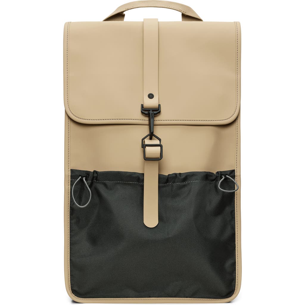 Shop Rains Mix W3 Waterproof Backpack In Sand
