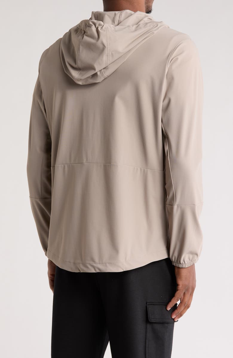 90 DEGREE BY REFLEX Waffle Tex Griffin Zip Hoodie, Alternate, color, Satellite