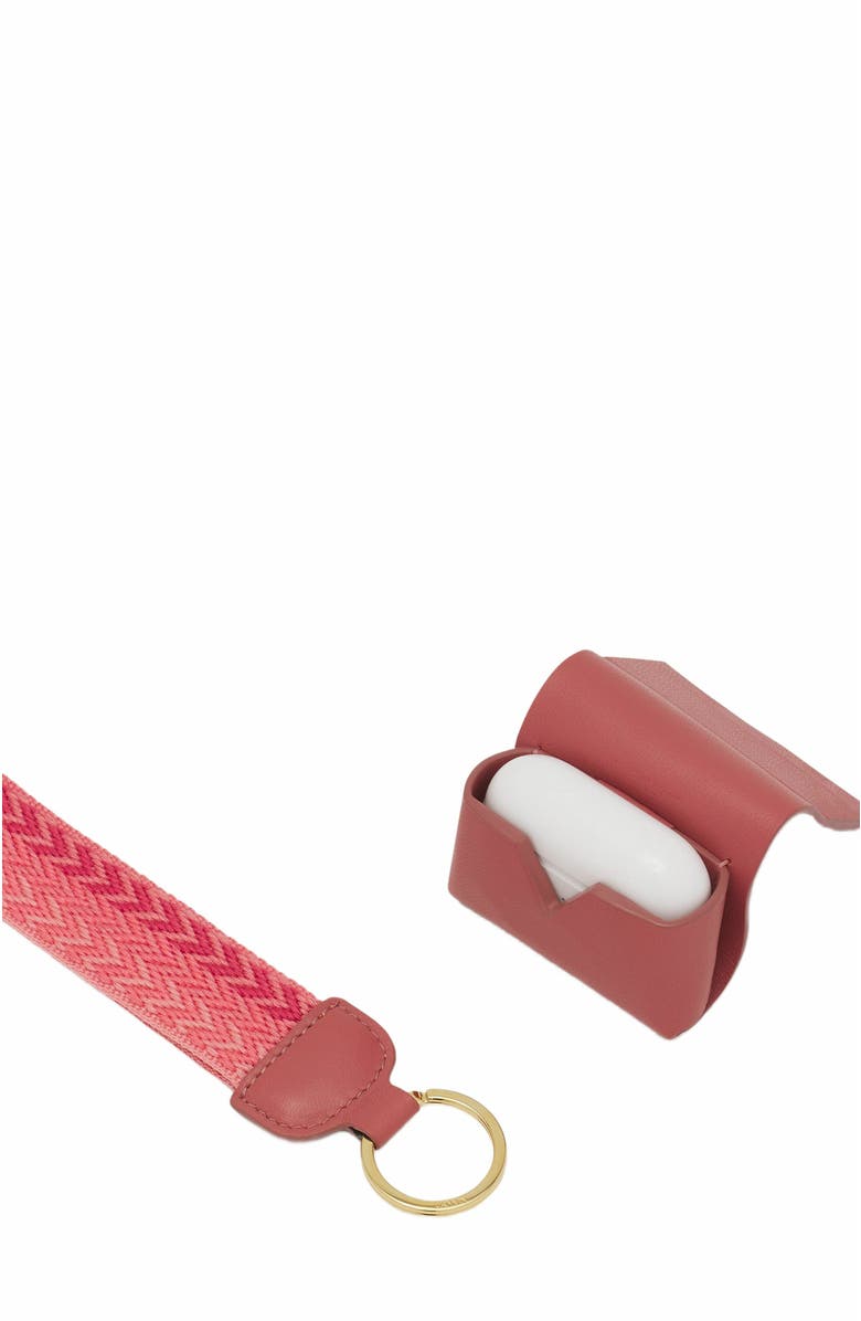 Lanvin Signature Leather Case For Airpods Pro, Alternate, color, Litchi