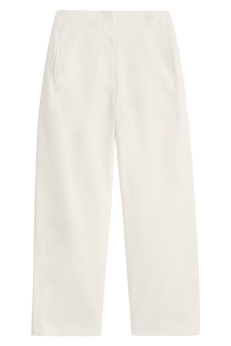 Soft Pima Cotton Barrel Leg Pants, Alternate, color, WHITE DUSTY LIGHT