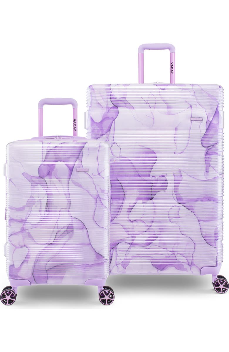 Vacay Spotlight Clear 2-Piece Lightweight Luggage Set, Main, color,