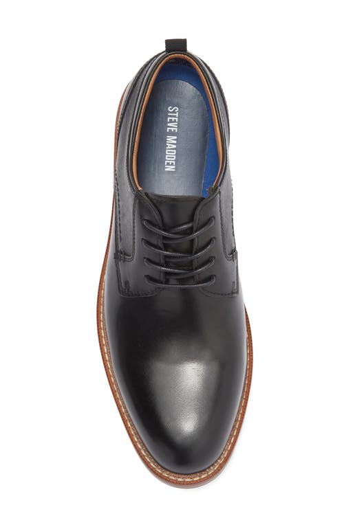 Steve Madden Espen Plain Toe Derby In Black
