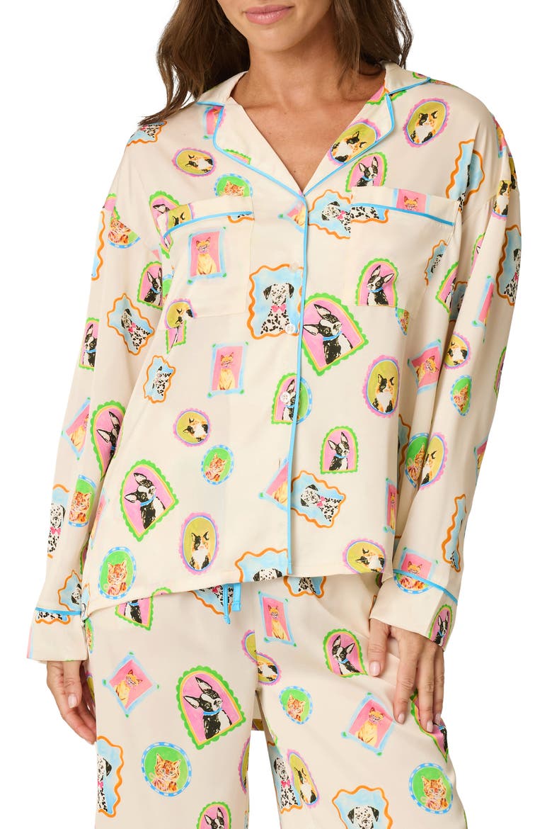 Picture Purfect Pajamas, Main, color, BEIGE MULTI