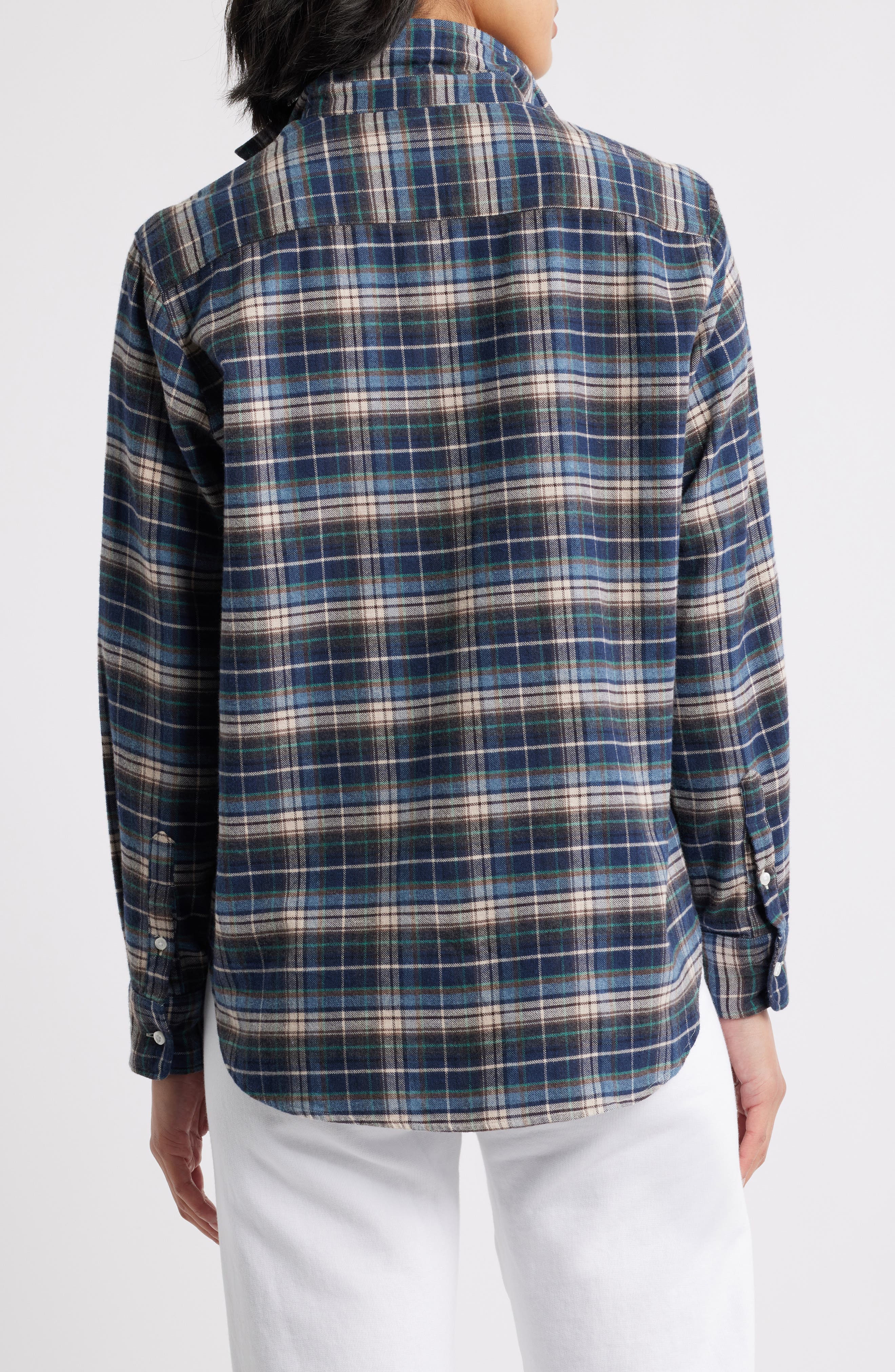 Eileen Plaid Relaxed Fit Button-Up Shirt - image 2
