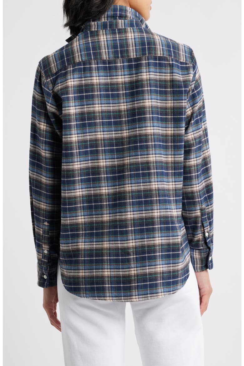 Eileen Plaid Relaxed Fit Button-Up Shirt, Alternate, color, GREY YELLOW BLUE PLAID