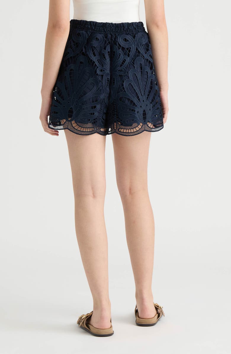 NVLT Lace Shorts, Alternate, color, Navy