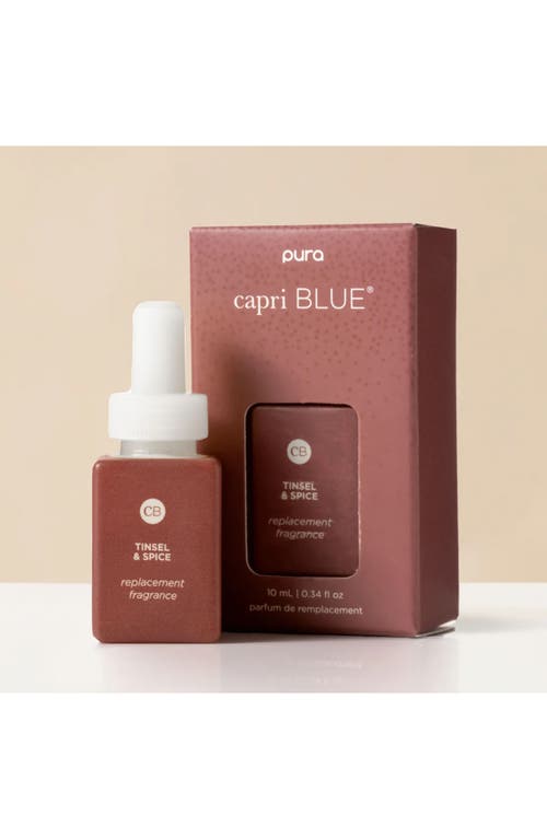 Pura X Capri Blue Chestnut Embers 2-pack Smart Fragrance Diffuser Refills In Tinsel & Spice