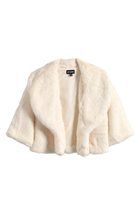 Hestia Crop Faux Fur Jacket
