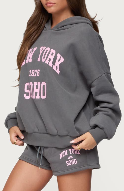 Edikted Soho 76 Hoodie In Gray
