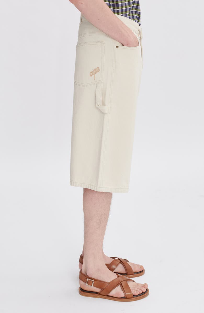 A.P.C. Westland Cotton Utility Shorts, Alternate, color, Aad Ecru
