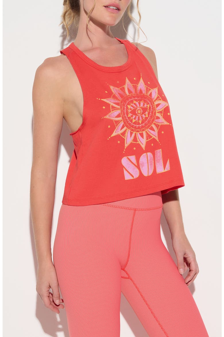 Sol Comet Tank, Alternate, color, SUNSET RED