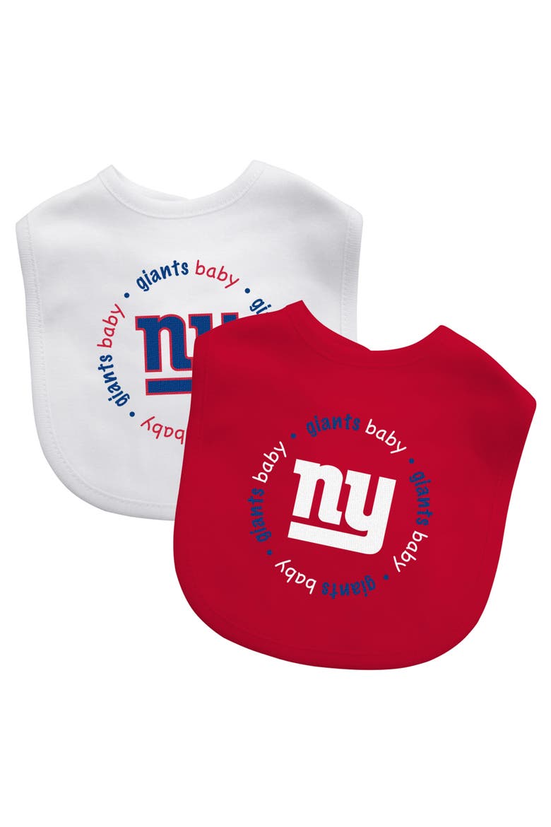 New York Giants - Baby Bibs 2-Pack, Main, color, Red