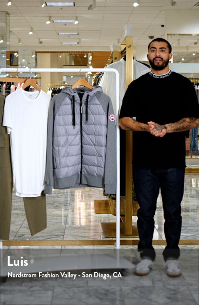 HyBridge Huron 675 Fill Power Hooded Down Sweatshirt Jacket, sales video thumbnail