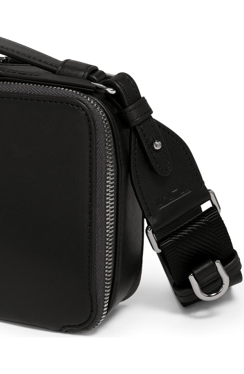 TUMI Myla Leather Crossbody Bag, Alternate, color, Black/ Gunmetal