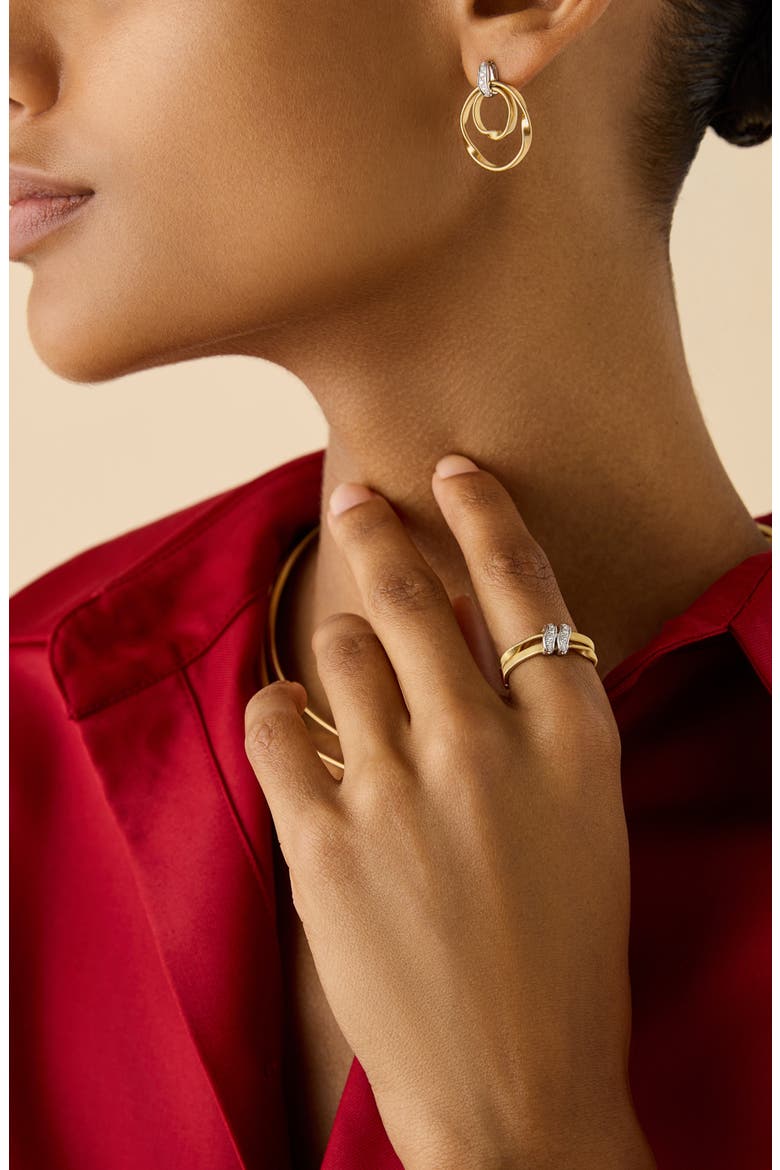 Marrakech 18k Gold Diamond Two Strand Ring, Alternate, color, YELLOW GOLD