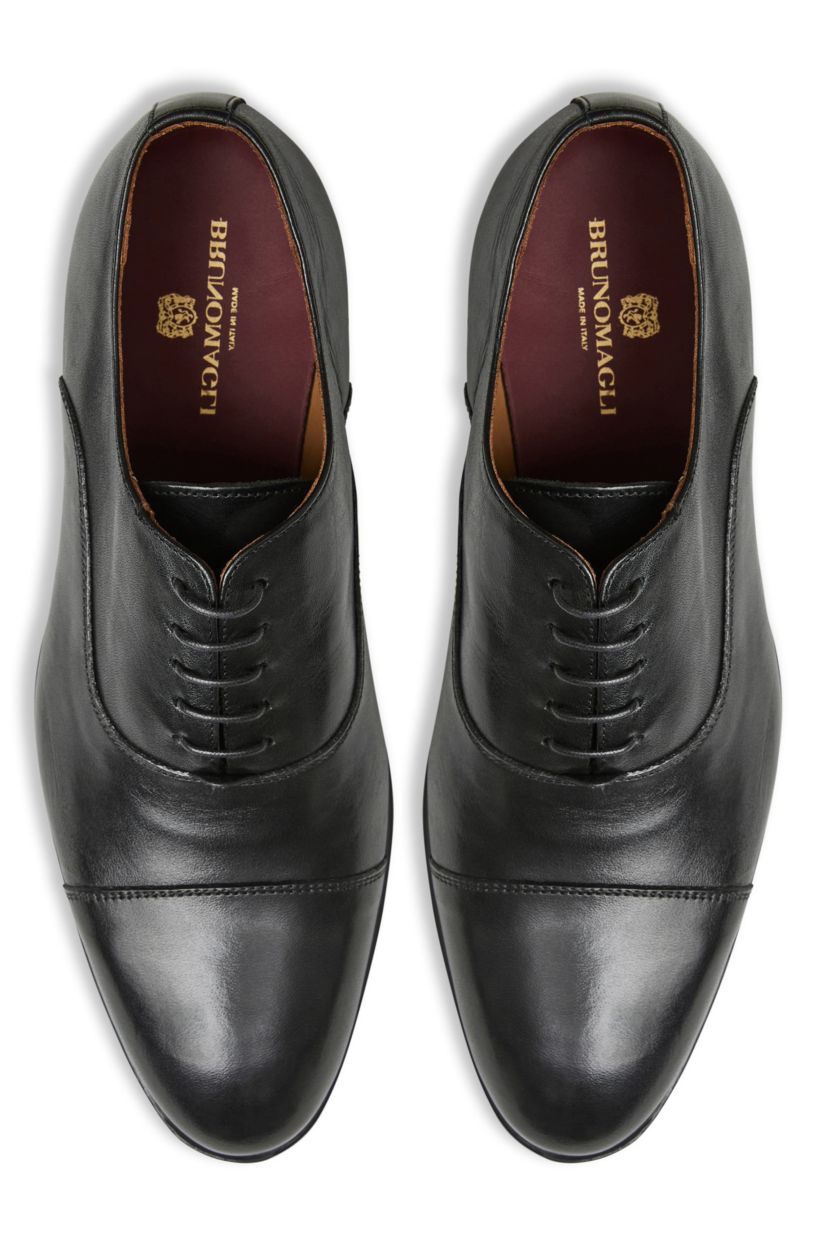 Bruno Magli Adriano Cap Toe Oxford, Alternate, color, Black