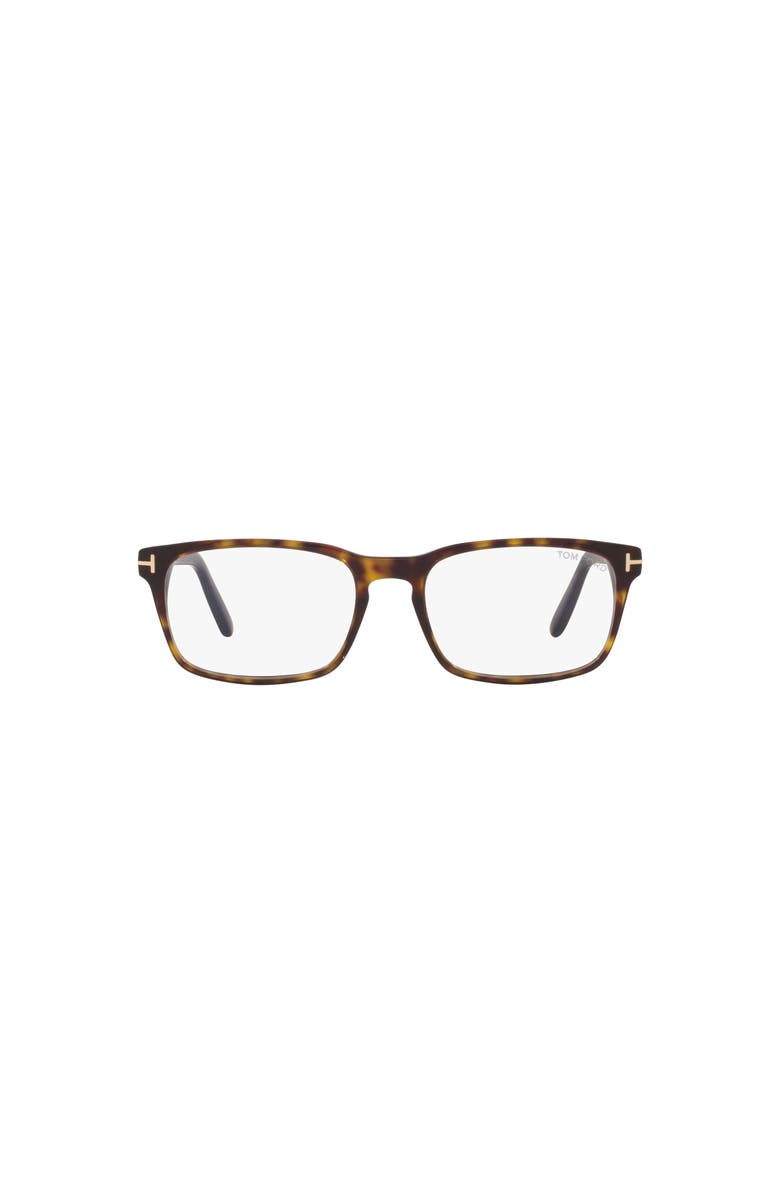 TOM FORD 54mm Rectangle optical glasses, Alternate, color, Tortoise