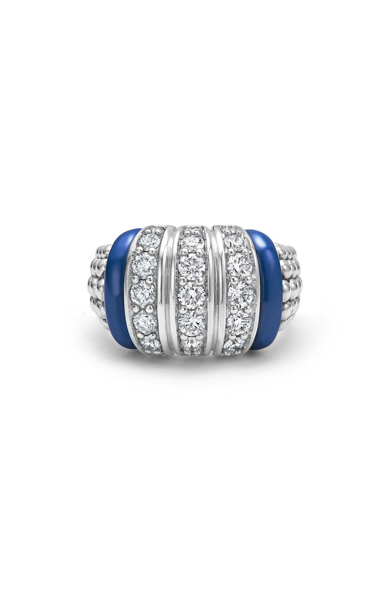 LAGOS Blue Caviar Diamond & Ceramic Ring, Alternate, color, 
