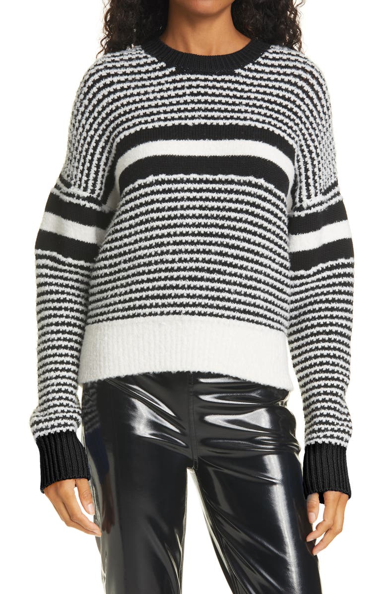rag & bone Stripe Crewneck Sweater, Main, color,