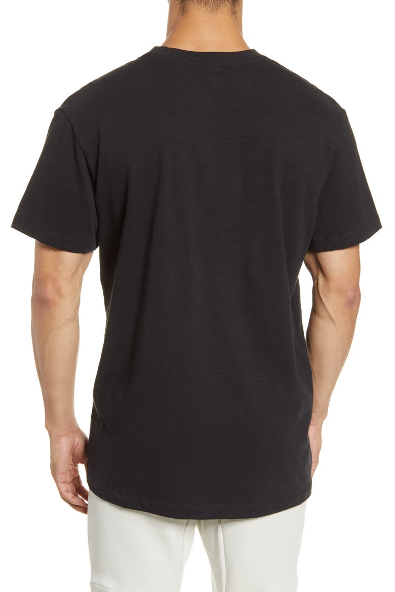 Modern Essentials Lightweight Mix Short Sleeve Top, Alternate, color, BLACK/ BLACK OXIDIZED