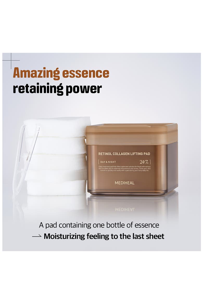 Retinol Collagen Lifting Pads, Alternate, color, BROWN