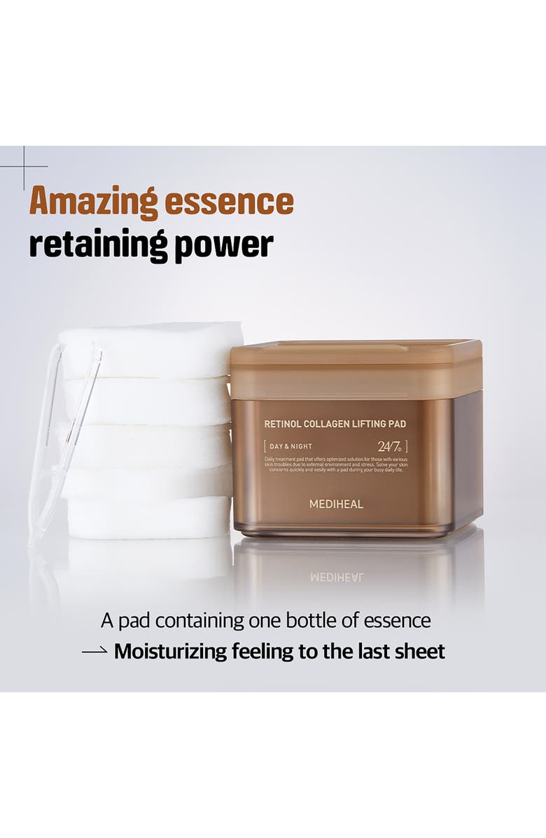MEDIHEAL Retinol Collagen Lifting Pads, Alternate, color, Brown