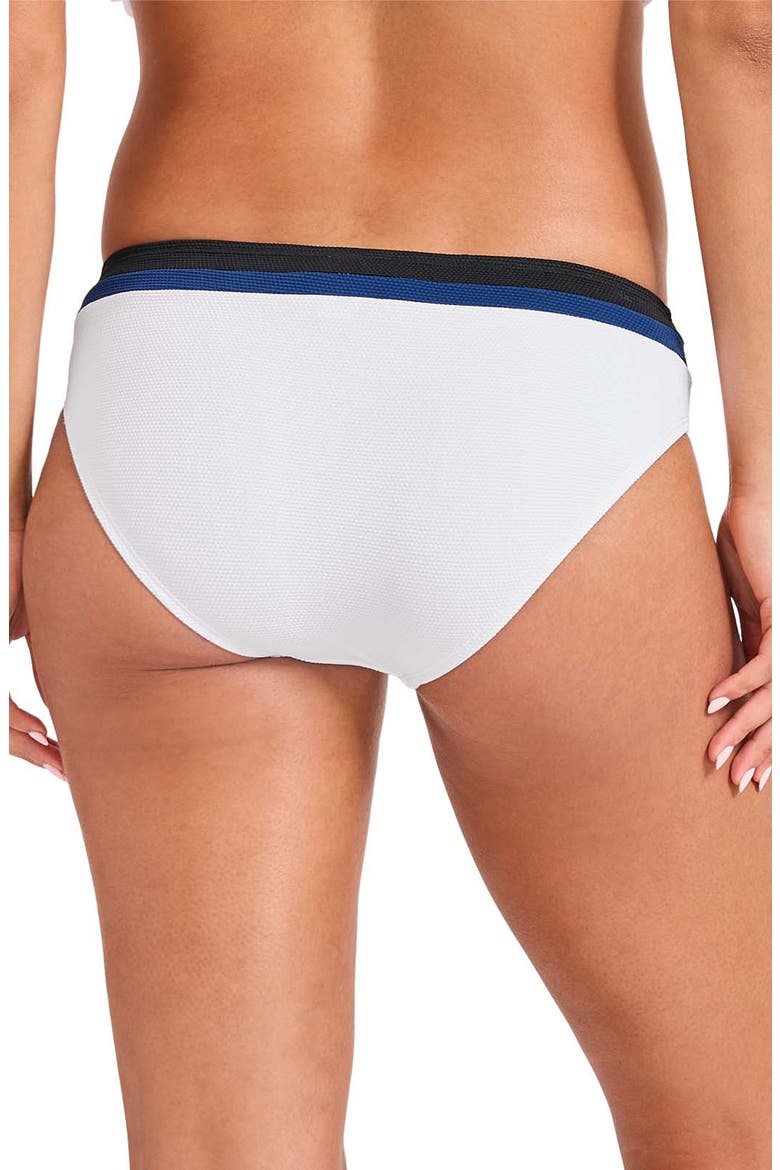 Island Cays Colorblock Hipster Swim Bottoms, Alternate, color, WHITE