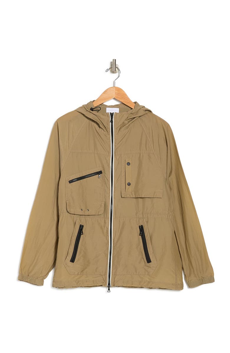 John Elliott Silk Hooded Zip Jacket, Alternate, color, 