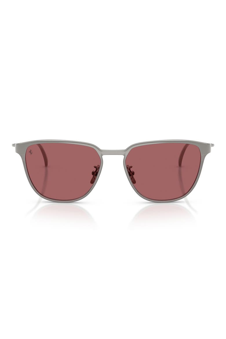 Gender Inclusive FH1032D 56mm Polarized Square Sunglasses, Main, color, GUNMETAL MATTE / PURPLE