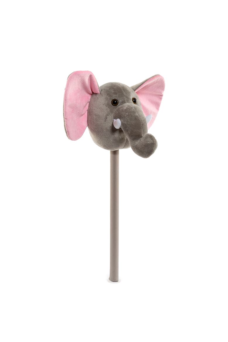 Plush Action Elephant Stick with Music, Alternate, color, Gray