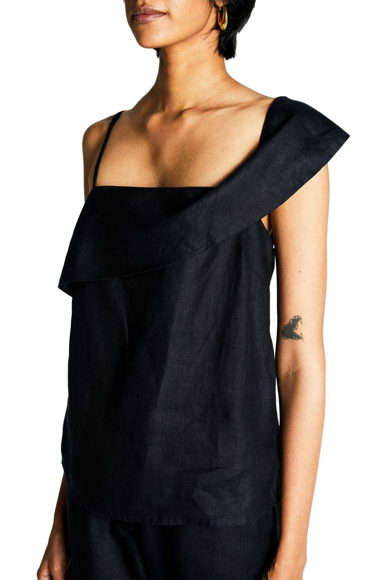 The Wandering Wave Top, Alternate, color, Black