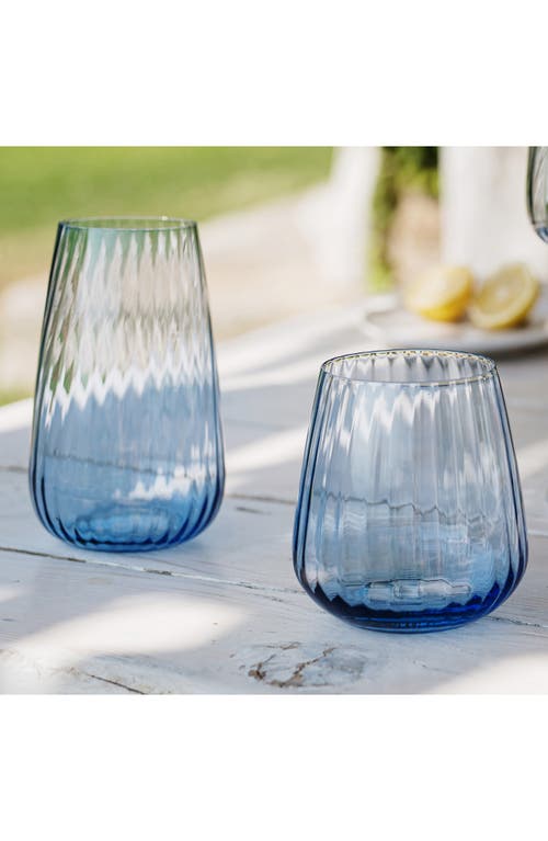 Vietri Francesca Highball Glass In Blue